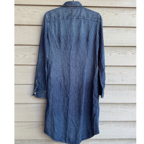 NWT Polo Ralph Lauren Denim Shirtdress Medium | Classic Button Front - Picture 3 of 8
